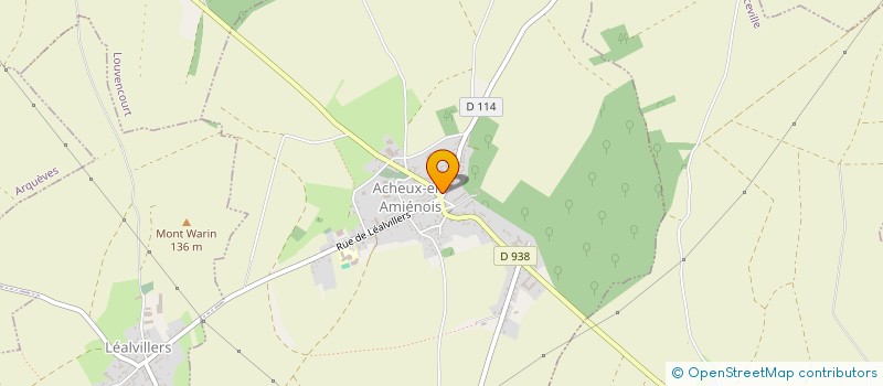 localisation de l'entreprise EMEK à ACHEUX-EN-AMIENOIS