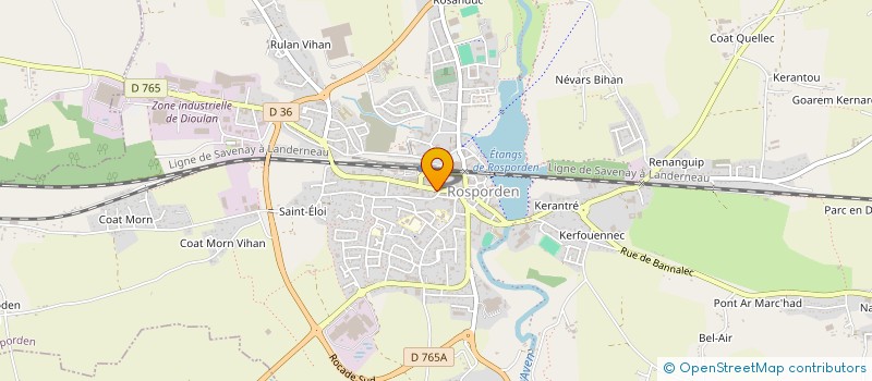 localisation de l'entreprise EMEL  ROSPORDEN