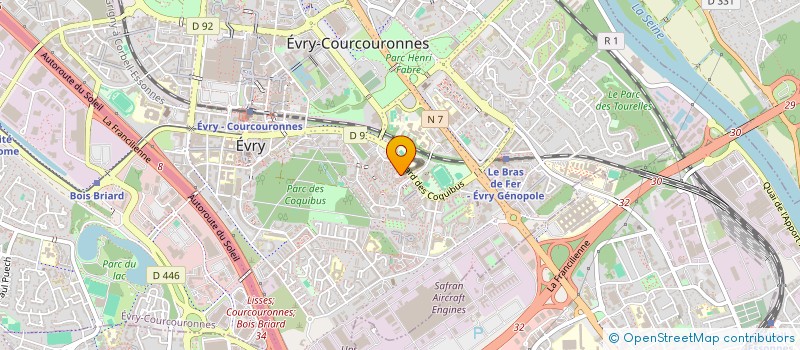 localisation de l'entreprise EMEL IMMO à EVRY-COURCOURONNES