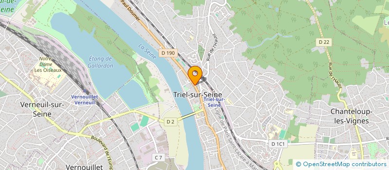 localisation de l'entreprise EMELAU  TRIEL-SUR-SEINE