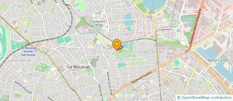 localisation de l'entreprise EMELEC  LE BOUSCAT