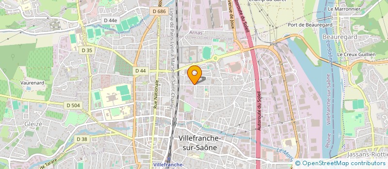 localisation de l'entreprise EMELEC à VILLEFRANCHE-SUR-SAONE