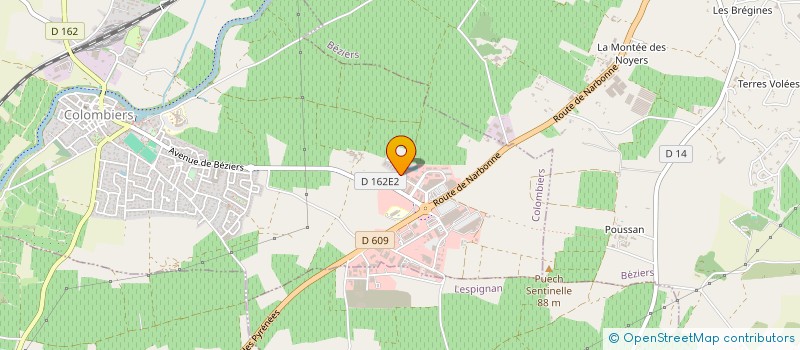 localisation de l'entreprise EMELIANA GROUPE à COLOMBIERS