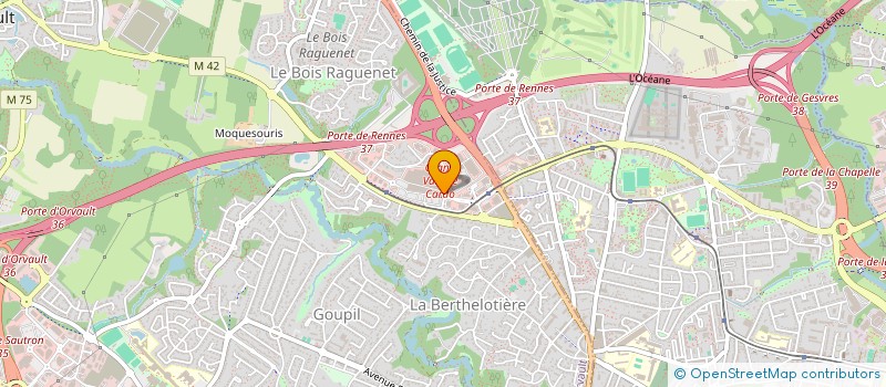 localisation de l'entreprise EMELINAILS à ORVAULT