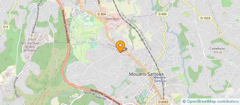 localisation de l'entreprise EMELINE  GRASSE