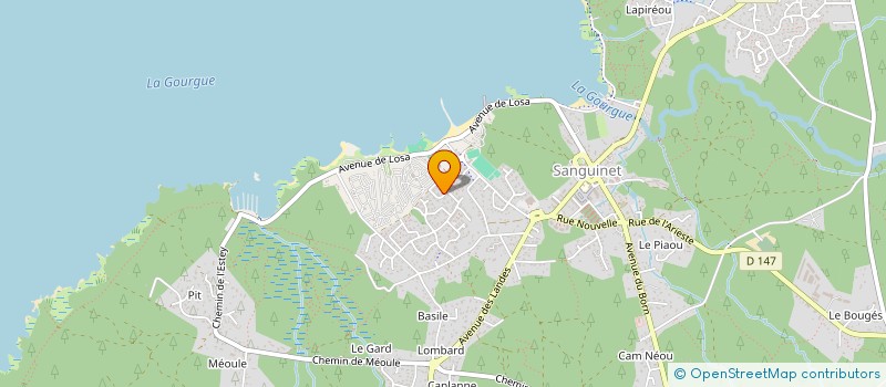 localisation de l'entreprise EMELYNE  SANGUINET