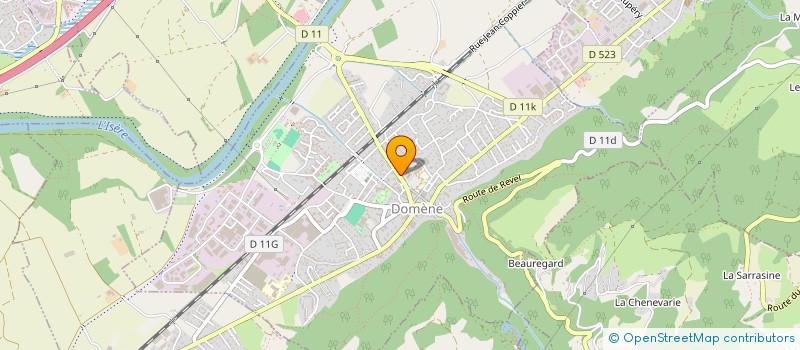 localisation de l'entreprise EMENAIS à DOMENE