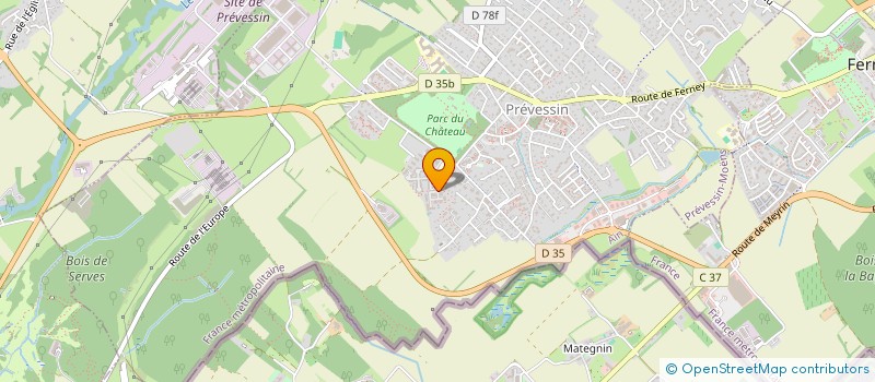 localisation de l'entreprise EMENER à PREVESSIN-MOENS