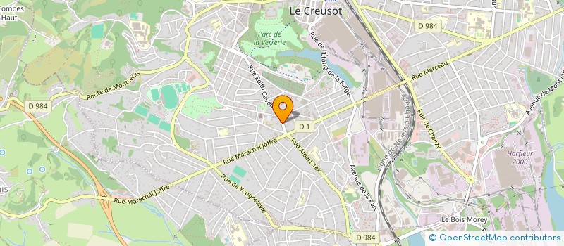 localisation de l'entreprise EMENIS SI  LE CREUSOT