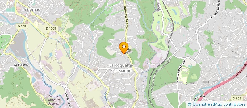 localisation de l'entreprise EMENOR à LA ROQUETTE-SUR-SIAGNE