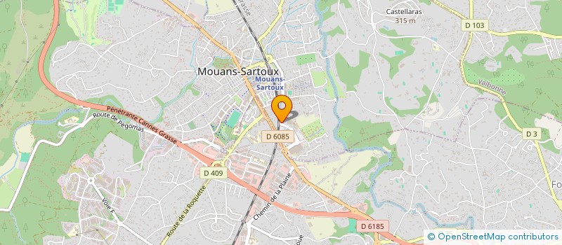 localisation de l'entreprise EMERA MOUANS SARTOUX à MOUANS-SARTOUX