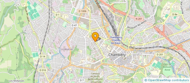 localisation de l'entreprise EMERA RESIDENCE SENIORS AGELIA à CHAMBERY