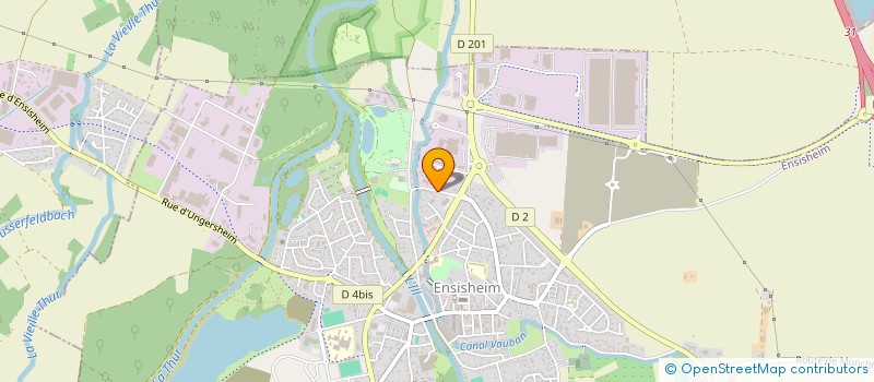 localisation de l'entreprise EMERAUDE à ENSISHEIM