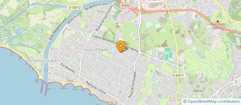 localisation de l'entreprise EMERAUDE  AGDE