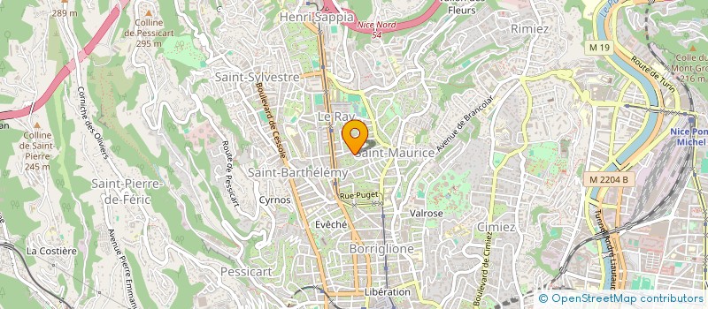 localisation de l'entreprise EMERAUDE à NICE