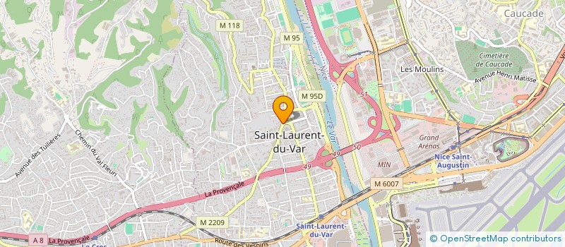 localisation de l'entreprise EMERAUDE  SAINT-LAURENT-DU-VAR