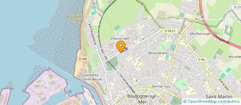 localisation de l'entreprise EMERAUDE à BOULOGNE-SUR-MER