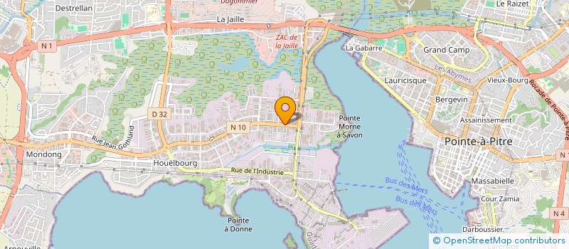 localisation de l'entreprise EMERAUDE à BAIE-MAHAULT