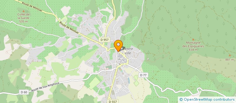 localisation de l'entreprise EMERAUDE à AUPS