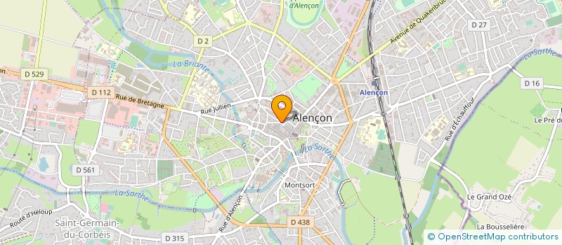 localisation de l'entreprise EMERAUDE à ALENCON