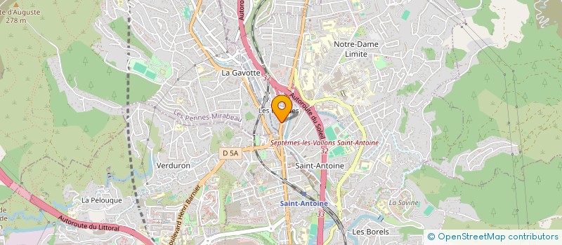 localisation de l'entreprise EMERAUDE à MARSEILLE