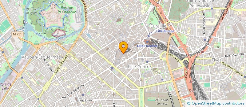 localisation de l'entreprise EMERAUDE à LILLE