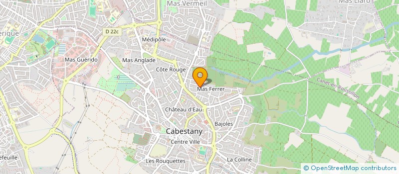 localisation de l'entreprise EMERAUDE 66  CABESTANY