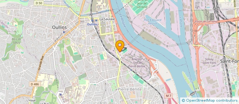 localisation de l'entreprise EMERAUDE  OULLINS-PIERRE-BENITE