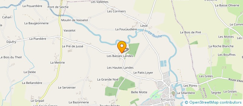 localisation de l'entreprise EMERAUDE  AMANLIS