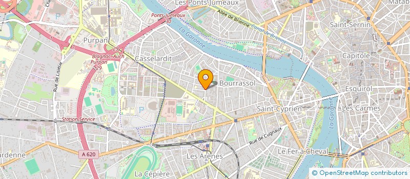 localisation de l'entreprise EMERAUDE à TOULOUSE