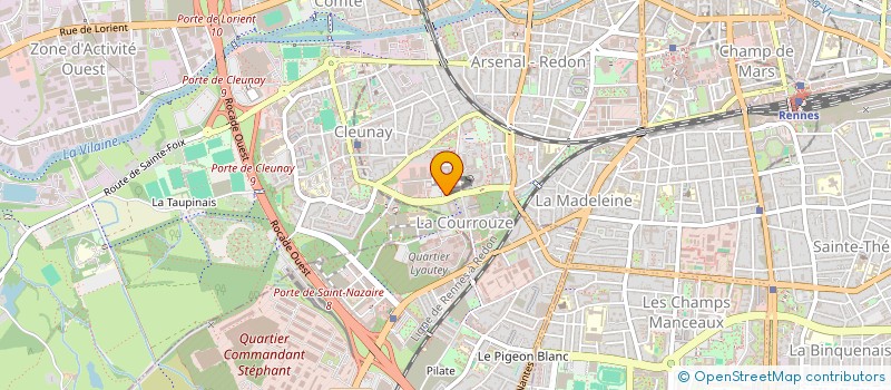 localisation de l'entreprise EMERAUDE à RENNES