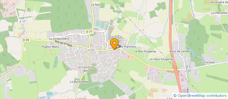 localisation de l'entreprise EMERAUDE  LAILLE