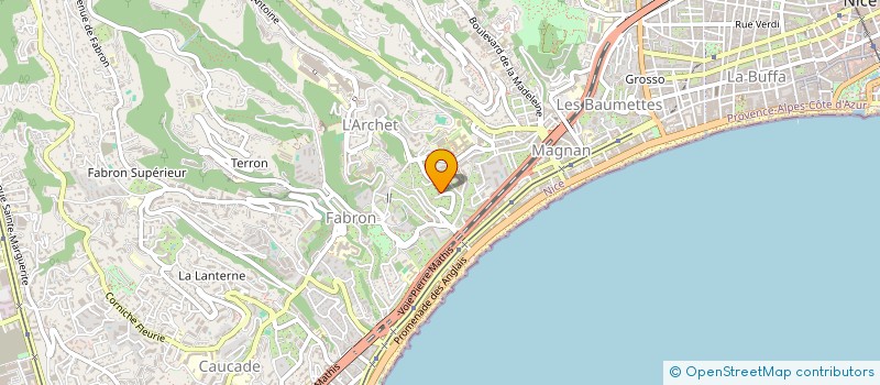 localisation de l'entreprise EMERAUDE à NICE
