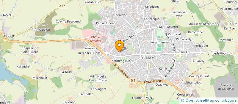 localisation de l'entreprise EMERAUDE  GUILERS