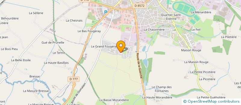 localisation de l'entreprise EMERAUDE  VITRE