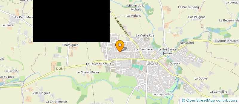 localisation de l'entreprise EMERAUDE AMICALE  GEVEZE