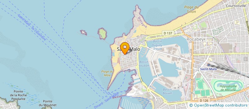 localisation de l'entreprise EMERAUDE ASSURANCE  SAINT-MALO