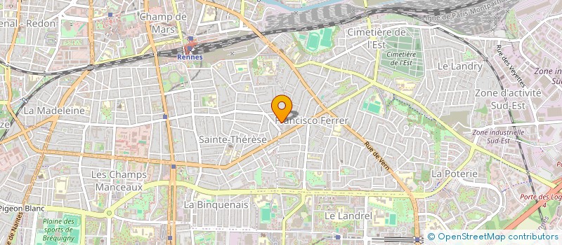 localisation de l'entreprise EMERAUDE'B  RENNES