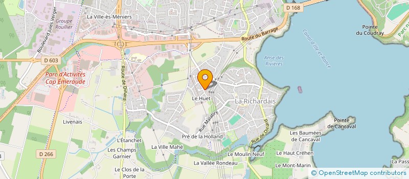 localisation de l'entreprise EMERAUDE BEACH SPORTS CLUB  LA RICHARDAIS