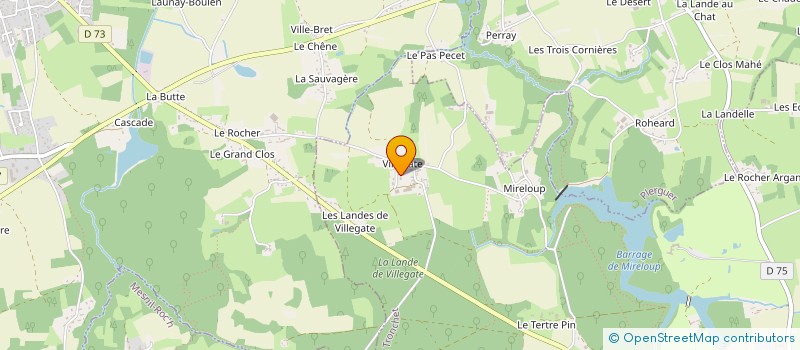 localisation de l'entreprise EMERAUDE BTP  LE TRONCHET