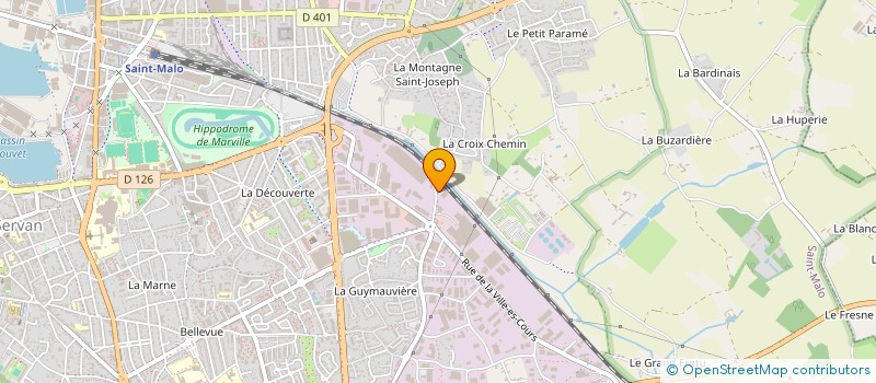 localisation de l'entreprise EMERAUDE CARROSSERIE  SAINT-MALO