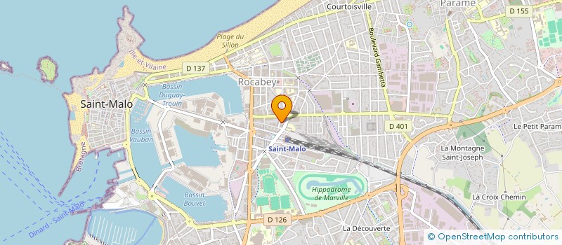 localisation de l'entreprise EMERAUDE COMPETENCE MFR  SAINT-MALO