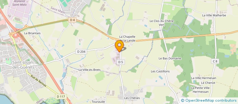 localisation de l'entreprise EMERAUDE CONCEPT SYSTEMES  SAINT-JOUAN-DES-GUERETS