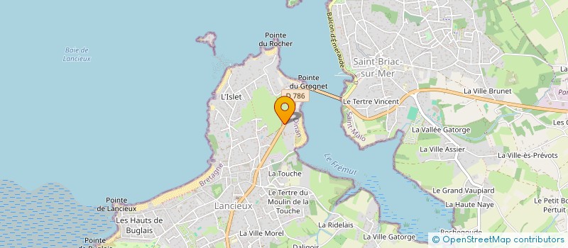 localisation de l'entreprise EMERAUDE CRUSTACES à LANCIEUX