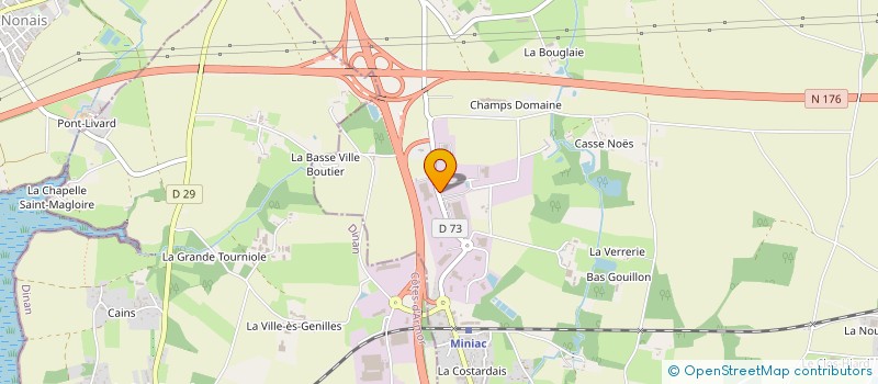 localisation de l'entreprise EMERAUDE DEVELOPPEMENT  MINIAC-MORVAN