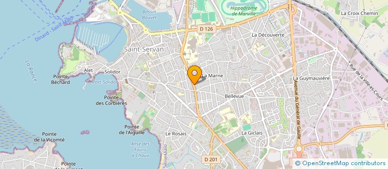 localisation de l'entreprise EMERAUDE EXCLUSIF à SAINT-MALO