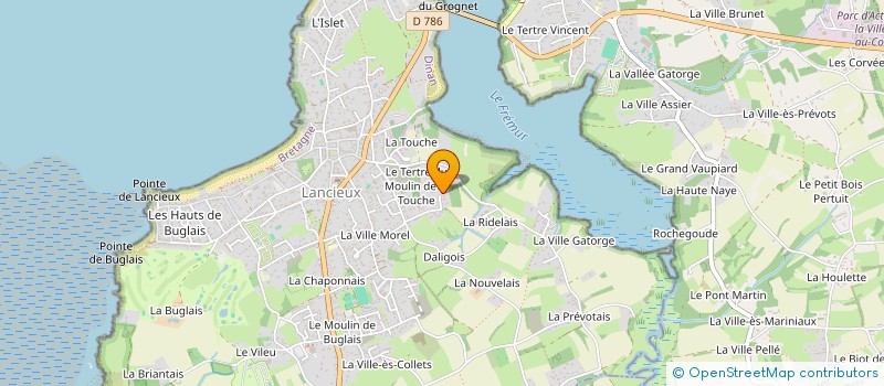 localisation de l'entreprise EMERAUDE FINANCIERE à LANCIEUX