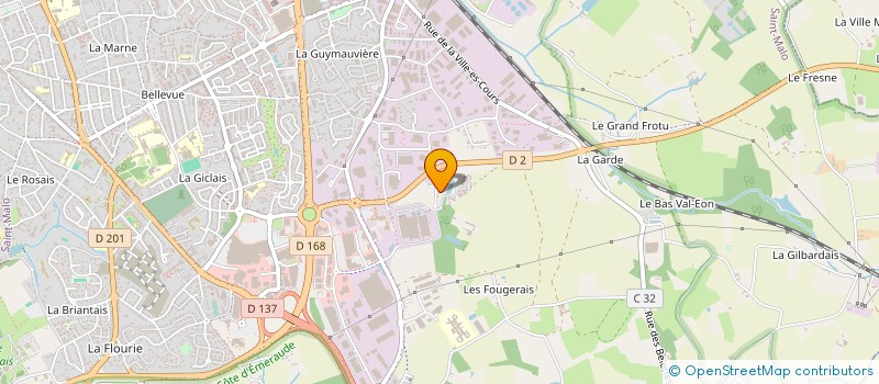 localisation de l'entreprise EMERAUDE GASTRONOMIE à SAINT-MALO