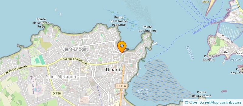 localisation de l'entreprise EMERAUDE HOTEL à DINARD