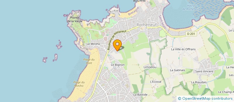 localisation de l'entreprise EMERAUDE LOISIRS à SAINT-MALO